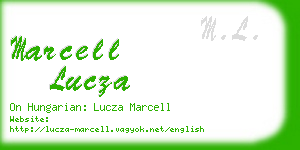 marcell lucza business card